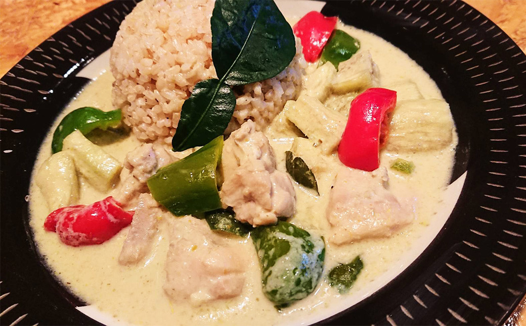 苅田町 カレーライス 180g×5食セット 棚田米 1kg セット グリーンカレー お米