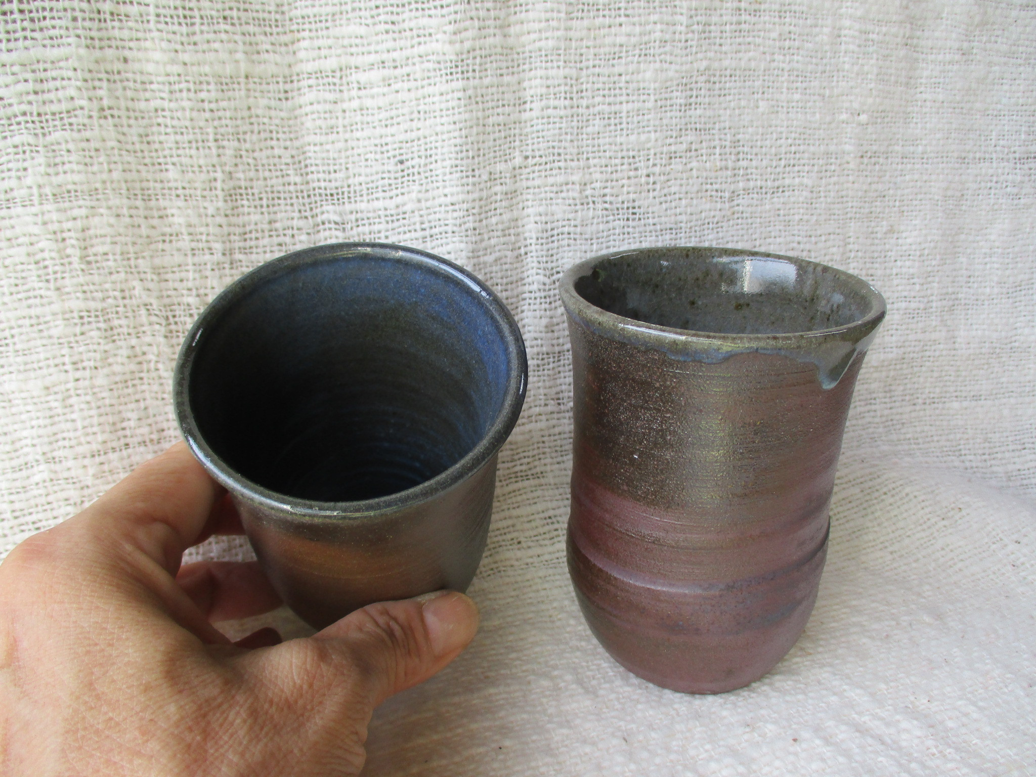 持ちやすい形、なめらかな肌合いで、使いやすいカップのセットです！