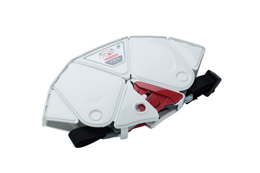 折りたたみ防災ヘルメット  TSC-10K  子供用　フラットメット キッズ　ホワイト【38015】