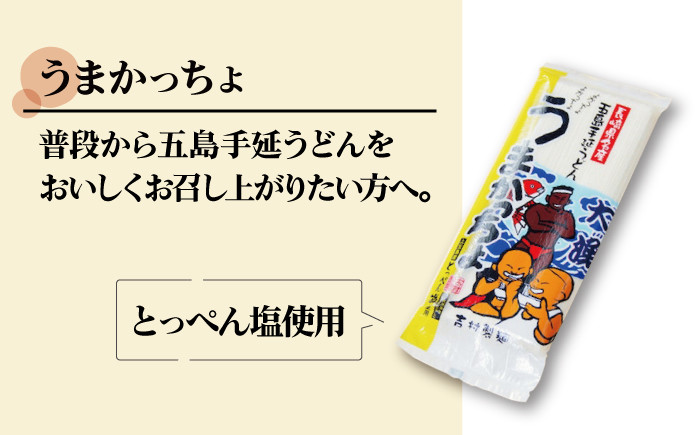 五島手延うどん セット 計5袋(清・うまかっちょ)スープ付き / 五島うどん 乾麺 あごだし ギフト