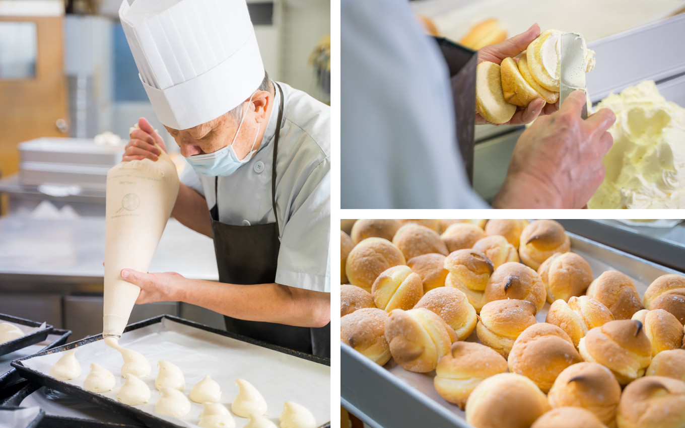 民謡「尾鷲節」と同じ名を冠したこのお菓子は、
親子三代にわたり昔から変わらない独自のレシピで作り続けています。
