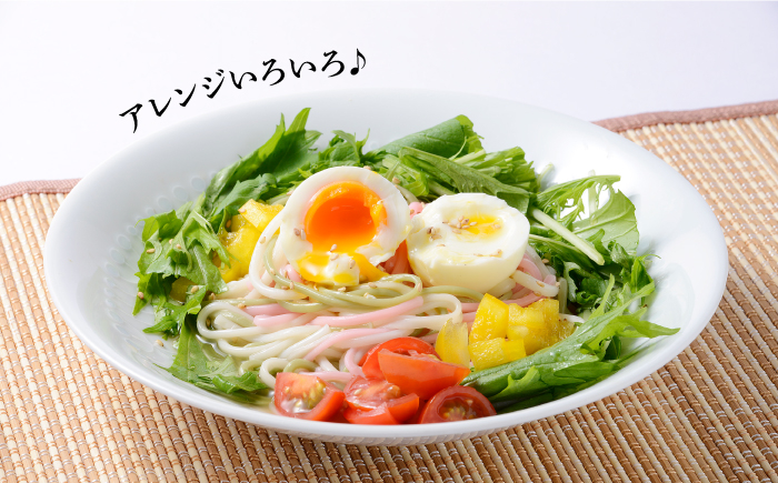 【3色うどんの食べ比べ】五島手延うどん 梅うどん わかめうどん スープ付 / 五島うどん 乾麺 名物 新上五島町