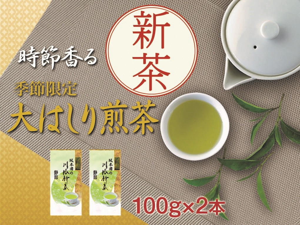 新茶静岡川根茶大走り新茶100g×2本　イメージ画像