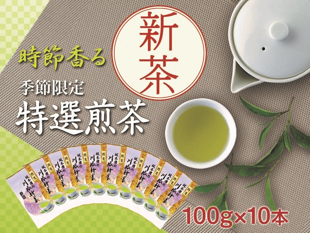 新茶 静岡川根茶　特選新茶100g×10本　イメージ画像
