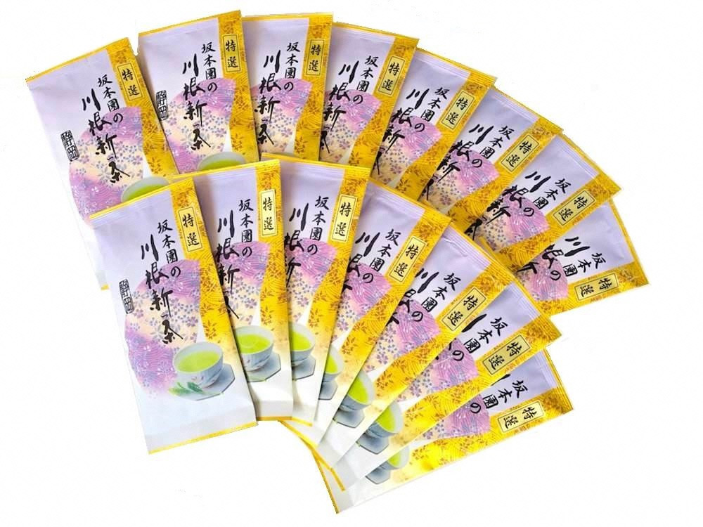 新茶 静岡川根茶　特選新茶100g×20本　全体像