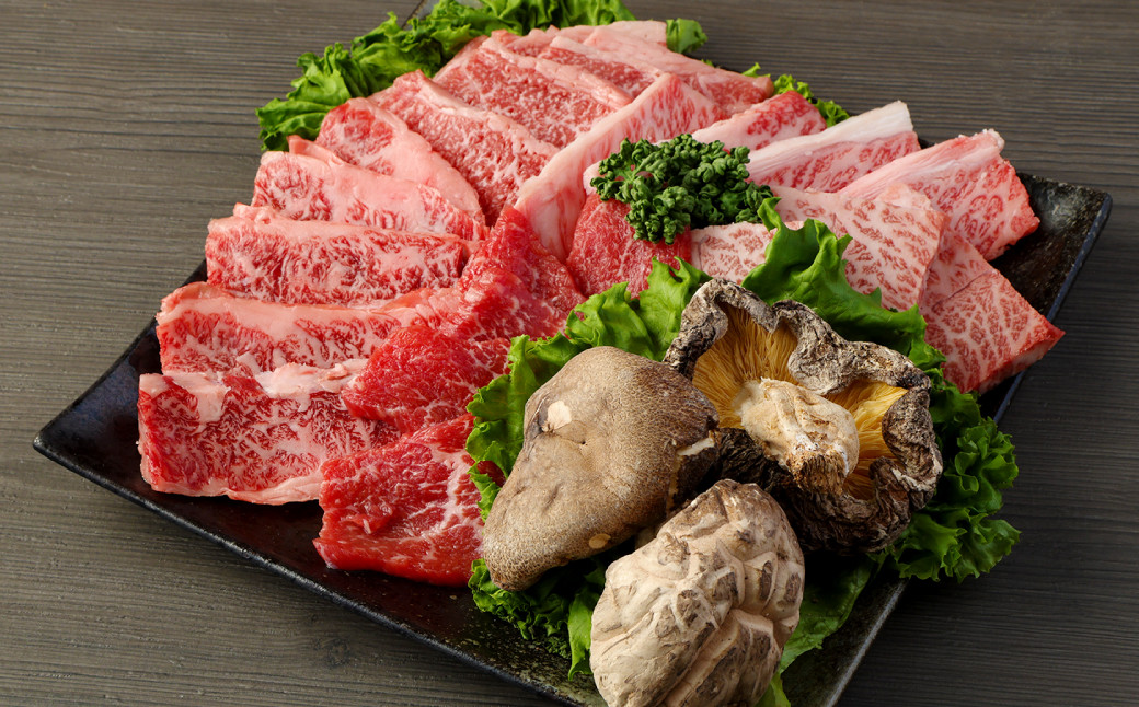 145-769 県産やるじゃないかプロジェクト 「 激ウマ 焼肉 セット 」 おおいた和牛 牛肉 和牛 希少部位 椎茸 国産