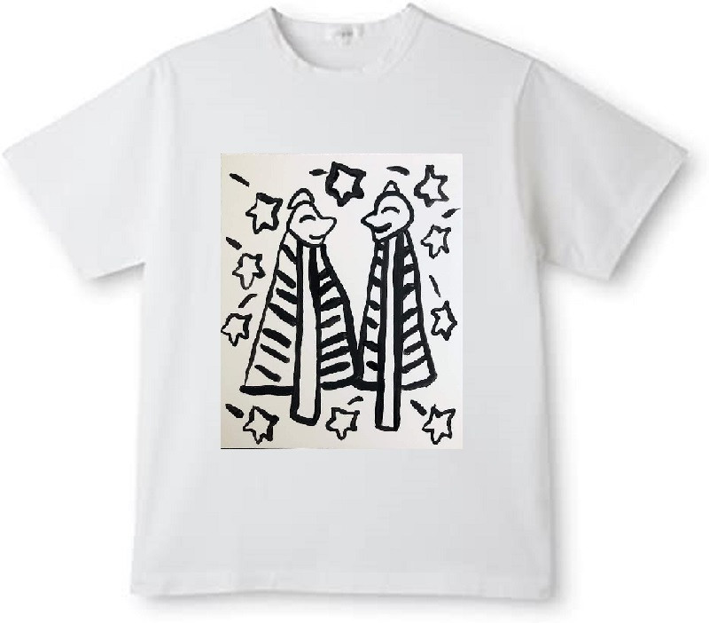 Tシャツのイメージ図です。