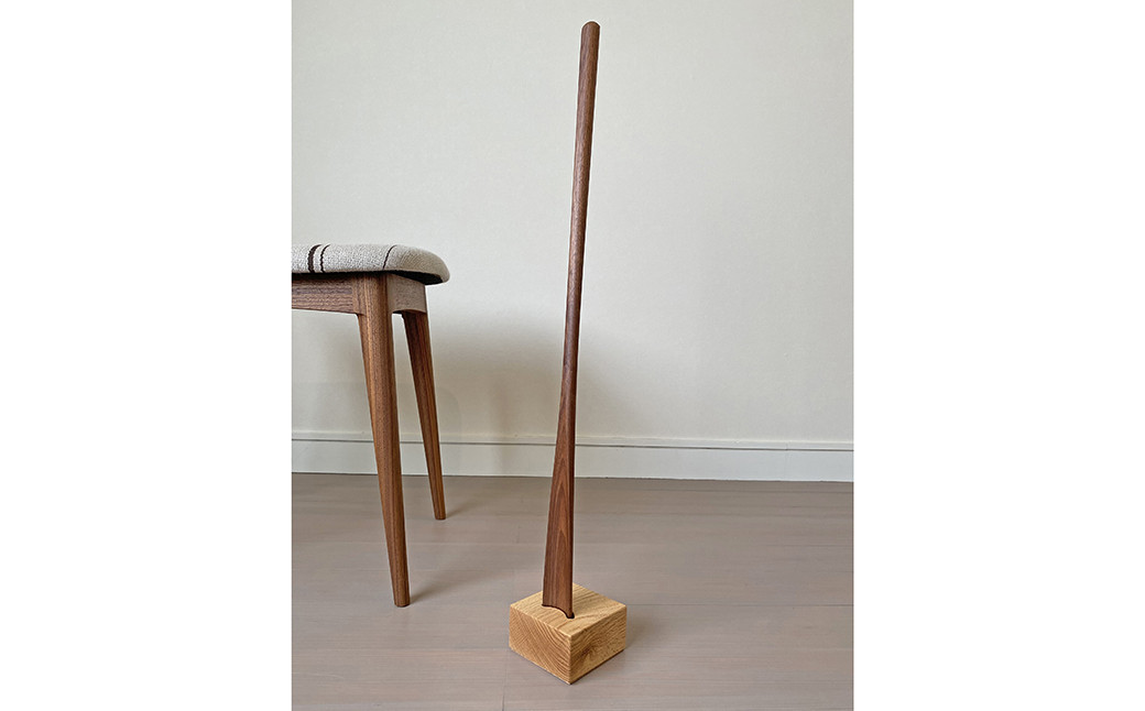 靴べら ＆ スタンド 【靴べら樹種：ウォールナット/スタンド樹種：オーク】