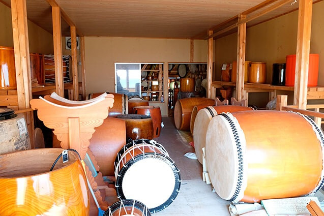 工房内の様子。