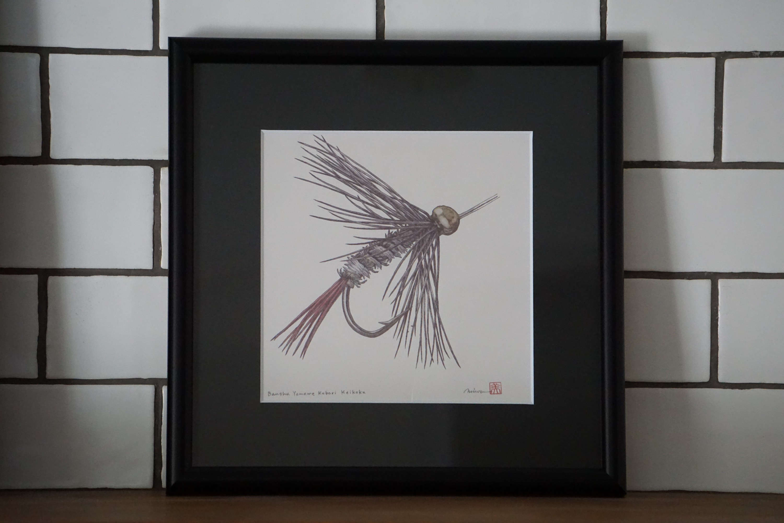 額に入れればアートとしても飾れます。