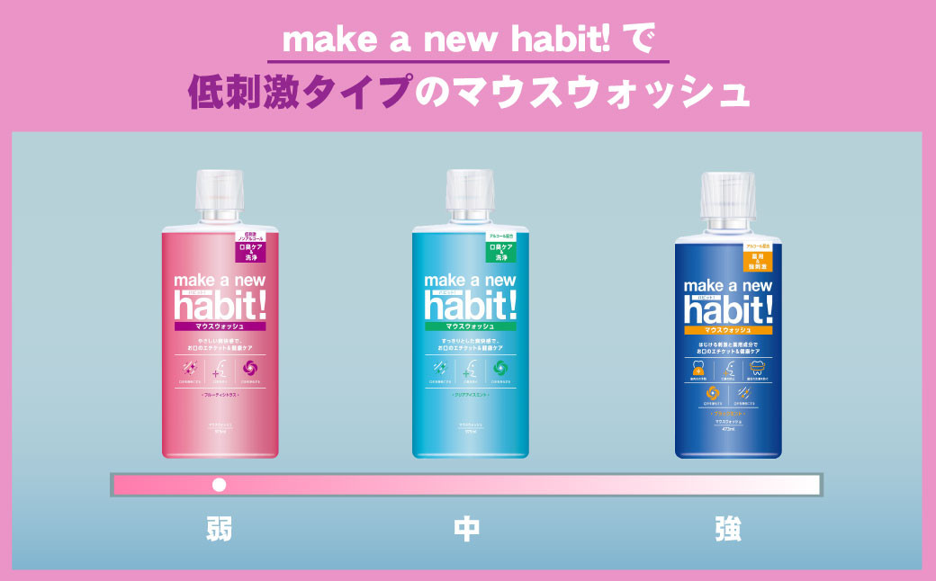 マウスウォッシュ メイクアニューハビット (ノンアルコール) 975ml×5個セット