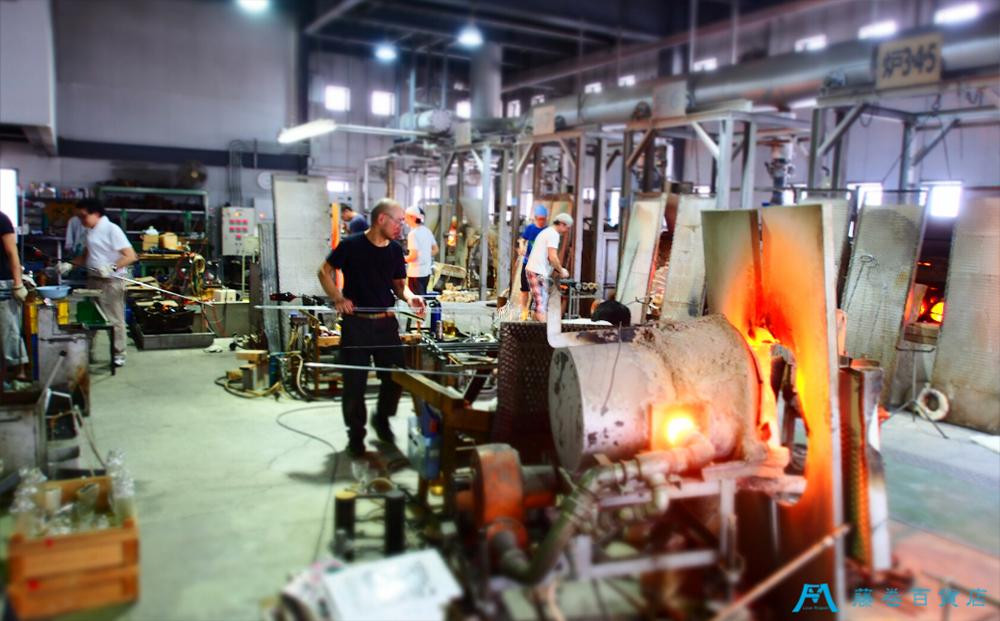 DW005 【藤巻百貨店】深川硝子工芸/国産クリスタルグラス「GOKAN」Fujimaki Blue (OWAN WAVE)