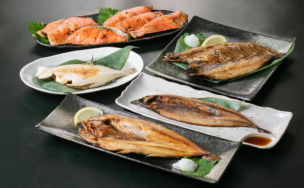 【2か月定期便】紅鮭と北海道産干物の詰合せ・熟成漬魚 8種詰合せ
