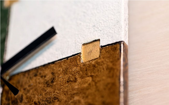 【宝寿窯】陶器ファッション壁掛時計 No.3【茶緑】 [UCN022] 焼き物 やきもの 時計 インテリア掛時計  掛時計 壁掛