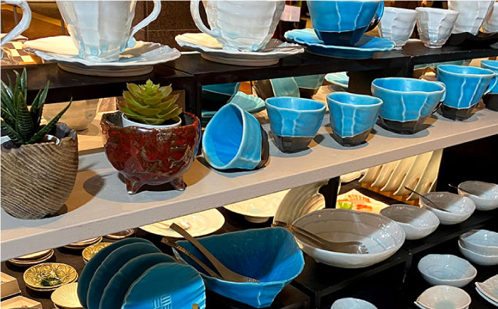 【宝寿窯】木目 掛時計 [UCN018] 焼き物 やきもの 時計 インテリア 壁掛け時計