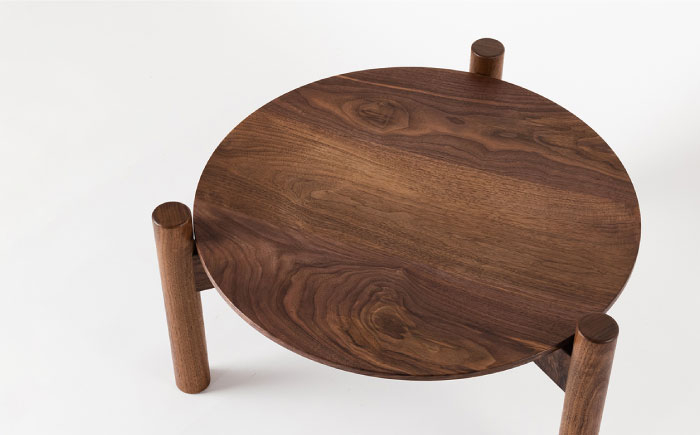 【受注生産】低座スツール ( ウォールナット 赤茶 ) 【bookMt.】 [HBW001]