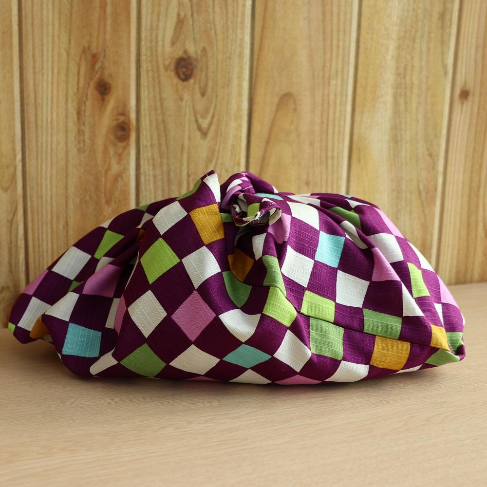 あづま袋 格子模様