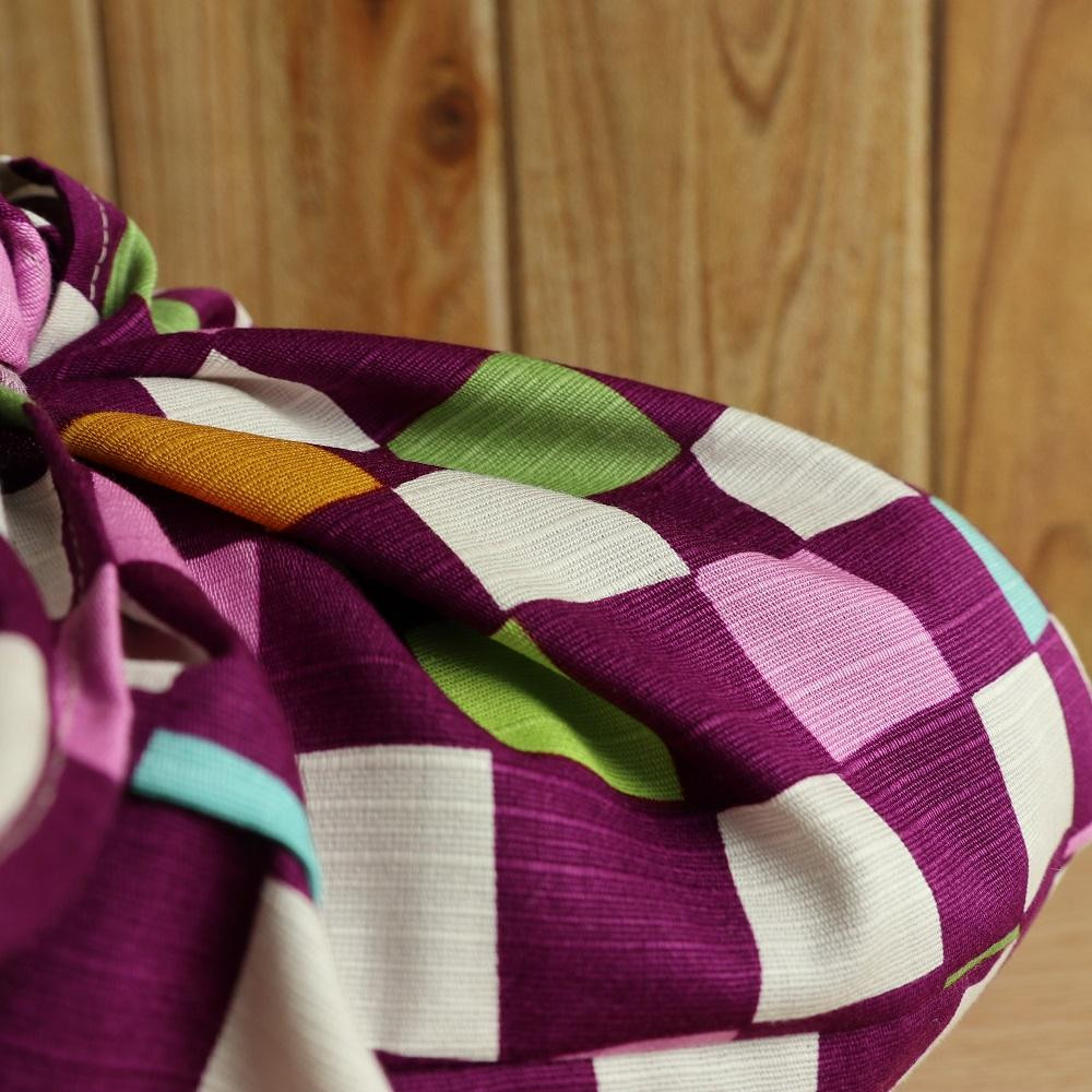 あづま袋 格子模様