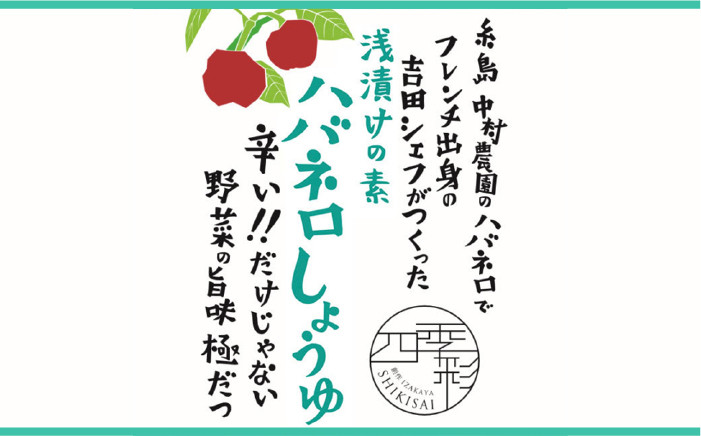 醤油 タレ 漬けたれ 浅漬け 漬物 漬け物 調味料 ハバネロ 辛い