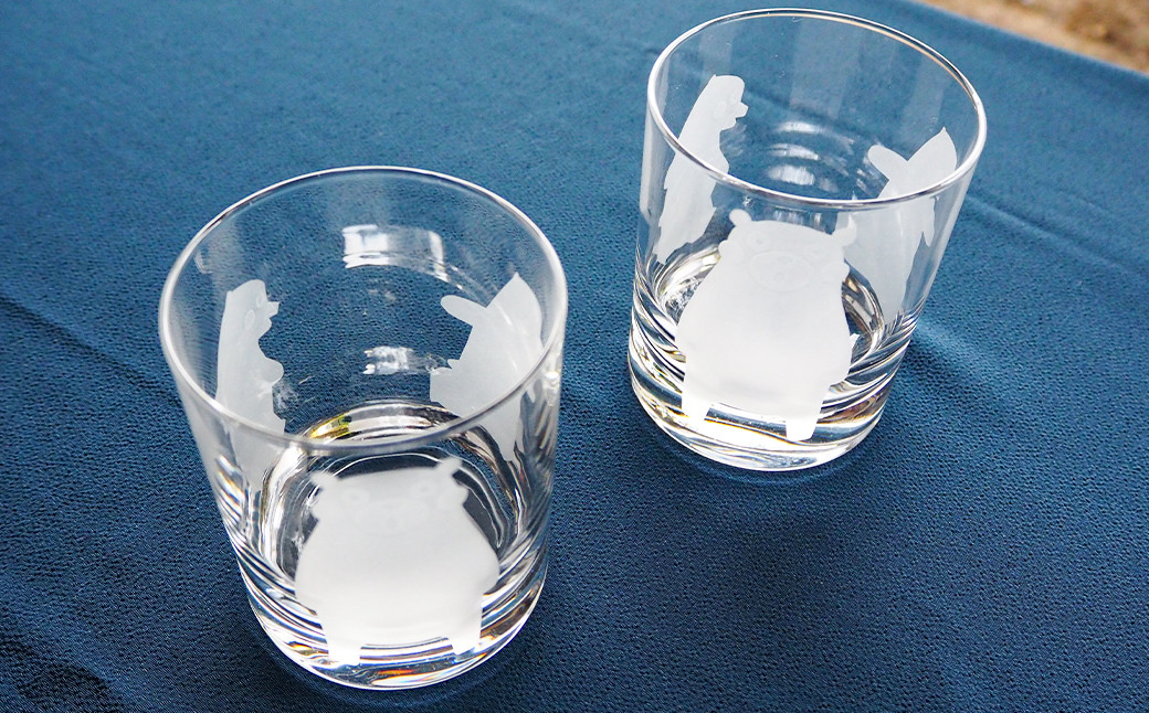 くまモン 新グラス (大) 2個組 コップ グラス ペア