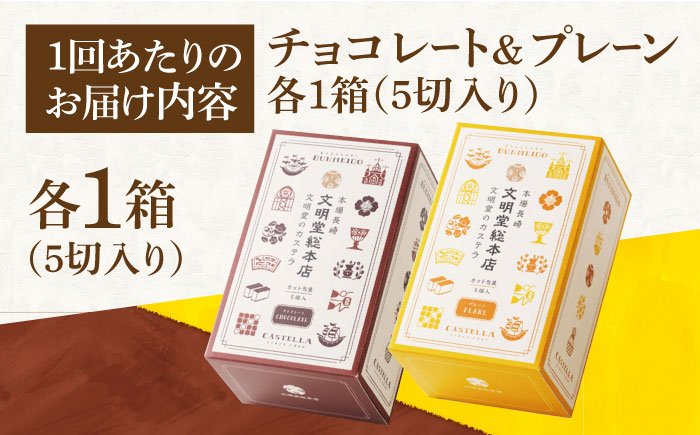 カステラ チョコ プレーン