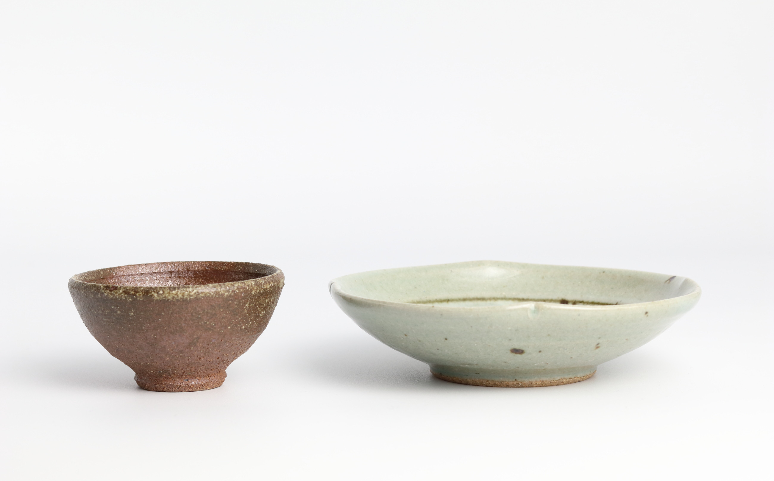 大草野螢窯 ぐい呑と取皿 C