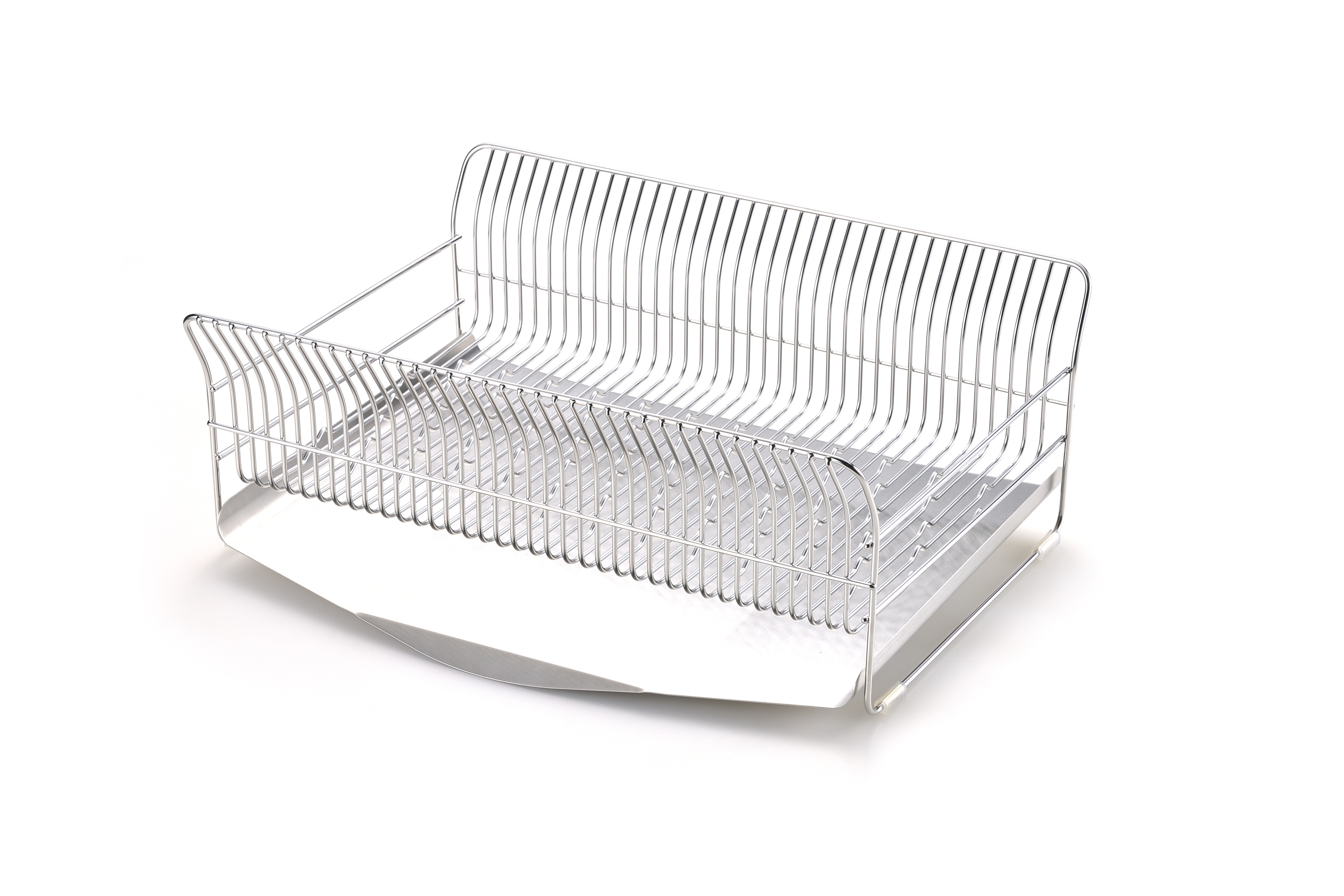 燕三条のおすすめ品 水切りラック[ハナウタ] おしゃれなステンレス製キッチン用品 水切りラック 縦置き シルバー