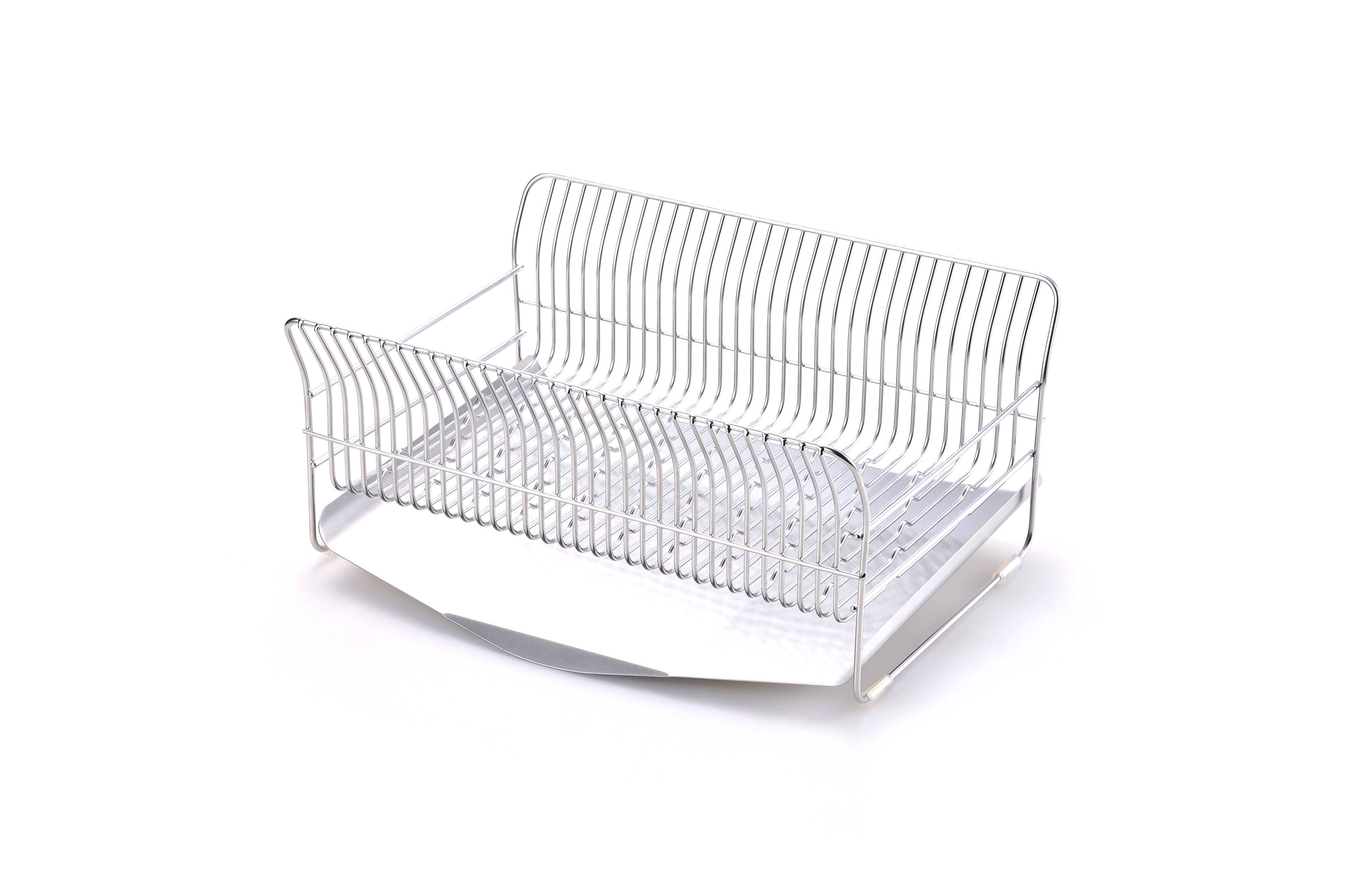 燕三条のおすすめ品 水切りラック[ハナウタ] おしゃれなステンレス製キッチン用品 水切りラック 縦置き シルバー