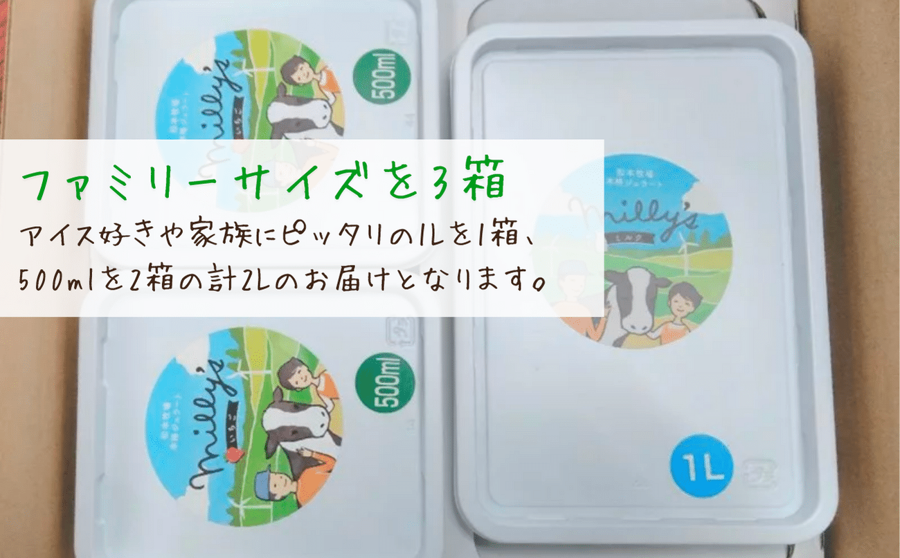 画像はイメージです。実際のお届けは1L×1、500ml×2。お好みのフレーバーをお選び頂けます。