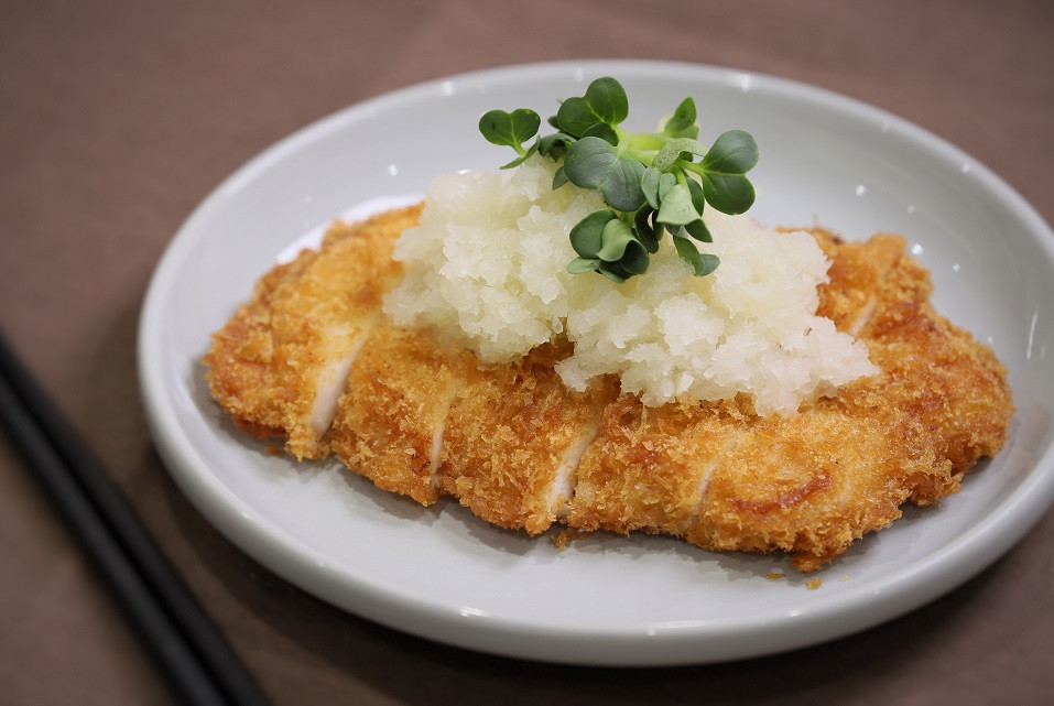 ソースはもちろん、和風でも美味しいですよ!