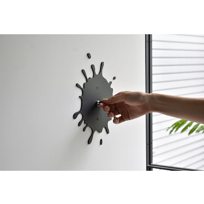 HITTITEのトグルスイッチ C(1口ink型・ブラック)アイアンスイッチプレート