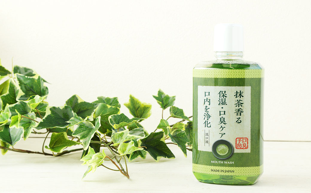 抹茶香る マウスウォッシュ 合計12L 600ml×20個 ノンアルコール 口臭予防 口内洗浄 日用品 大容量