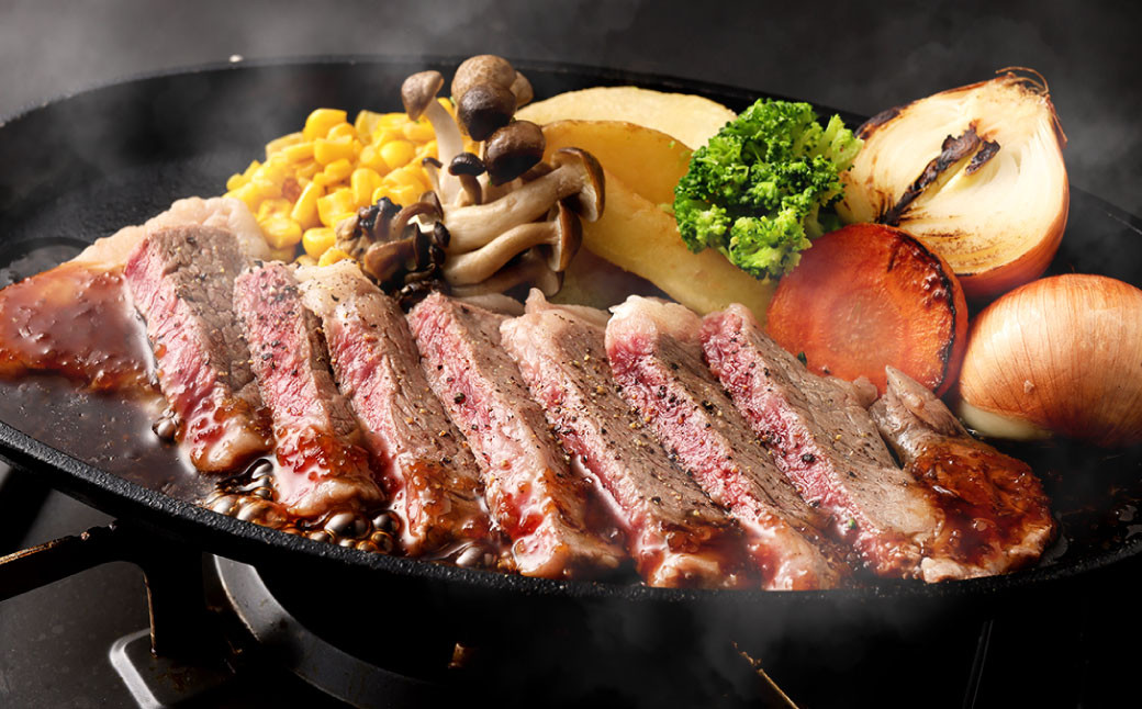 揚子江 の 豚まん × 味匠 ハマダ 牛ステーキ セット 北九州のお肉で満腹に！