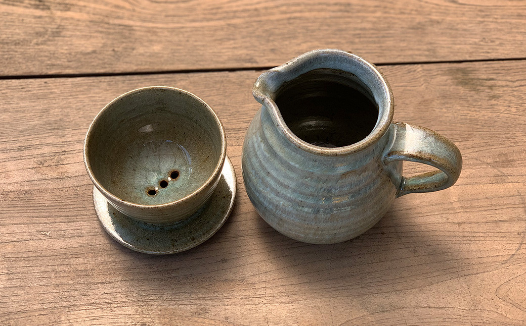 コーヒーサーバーセット（みかん灰）珈琲 コーヒーメーカー