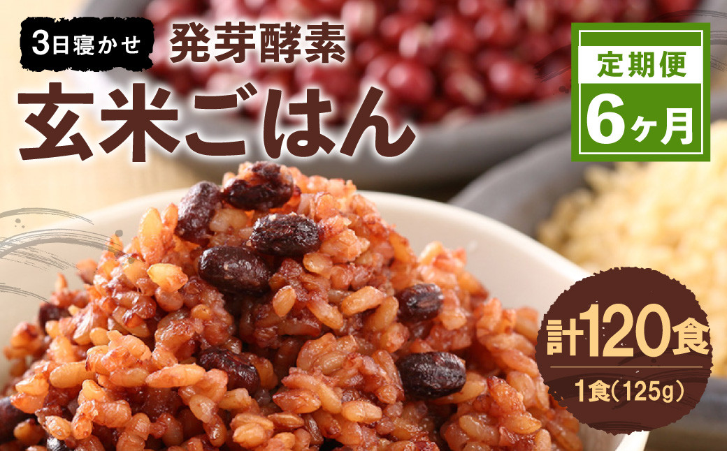 レンジ対応! 3日寝かせ 発芽酵素 玄米ごはん (ひとめぼれ) 20食分 × 6回 【常温】 玄米 大分県産