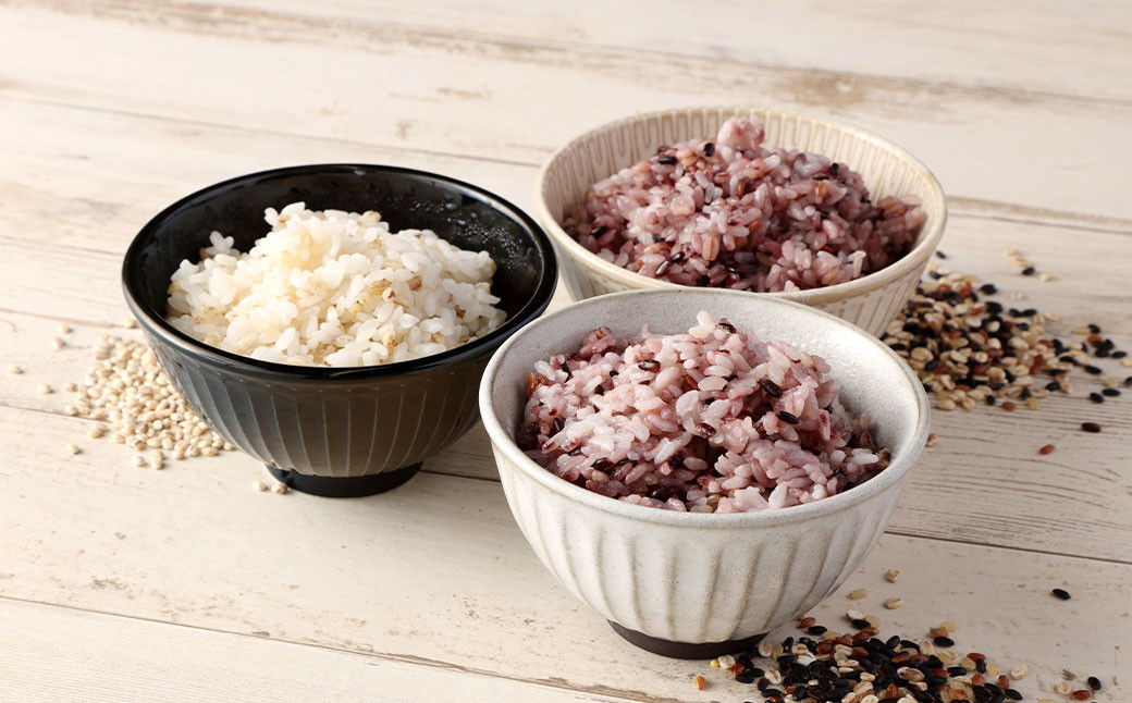 五穀米(黒・赤)＆もち麦セット