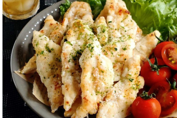 ささみを美味しく調理(ささみの海苔塩唐揚げ)