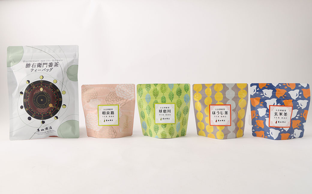 立山商店 ティーバッグ 茶 バラエティー セット 5種 お茶 玉緑茶 緑茶 玄米茶 ほうじ茶