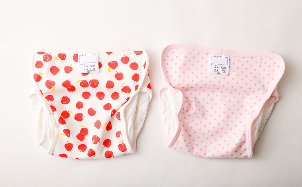 【日本製】布おむつ添い寝セット(ポリエステル)【ピンク】