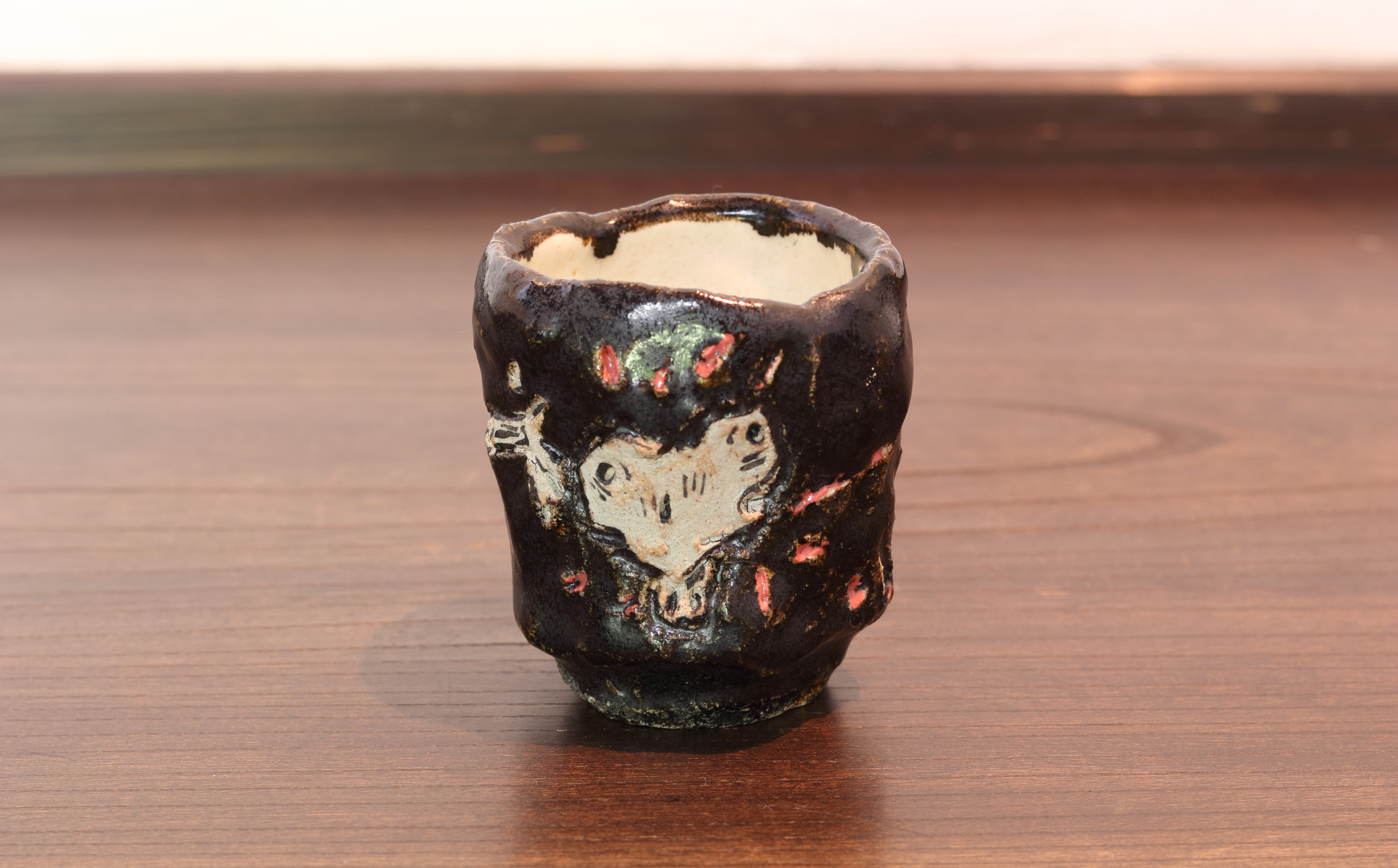 スカル黒唐津酒器