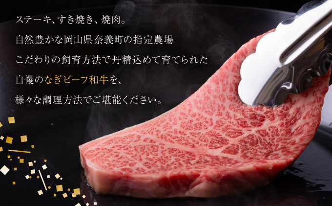 合計8.5kg!【なぎビーフ】 ロース ステーキ用ブロック約5kg 肩ローススライス約2kg モモバラ焼肉約1.5kg