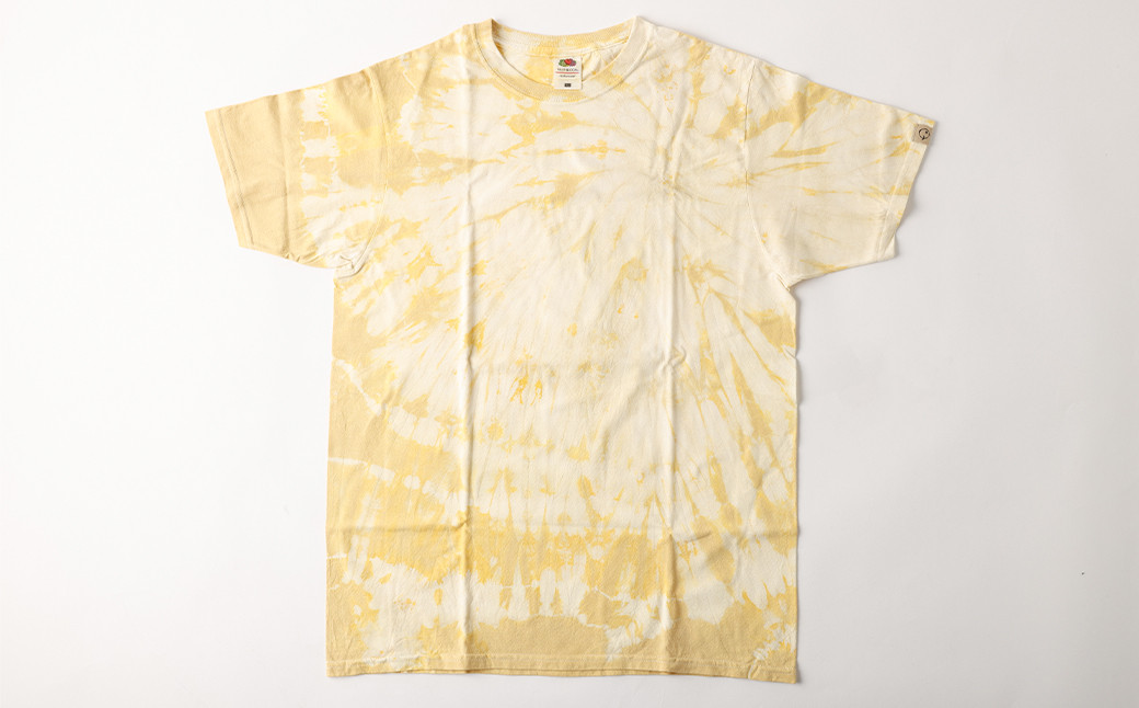 漆染めTシャツ  タイダイ Lサイズ