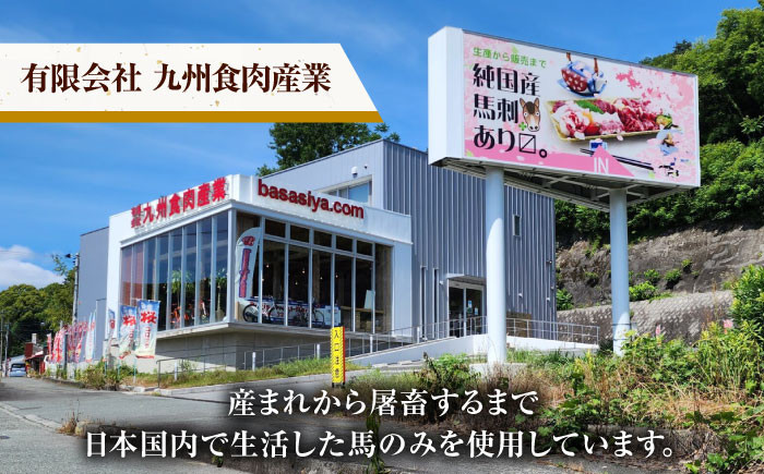  純国産 馬刺し 赤身馬刺し コーネ コウネ 小分け 2種 専用タレ付き おろし生姜付き 熊本 馬刺 刺身 おつまみ 山鹿市