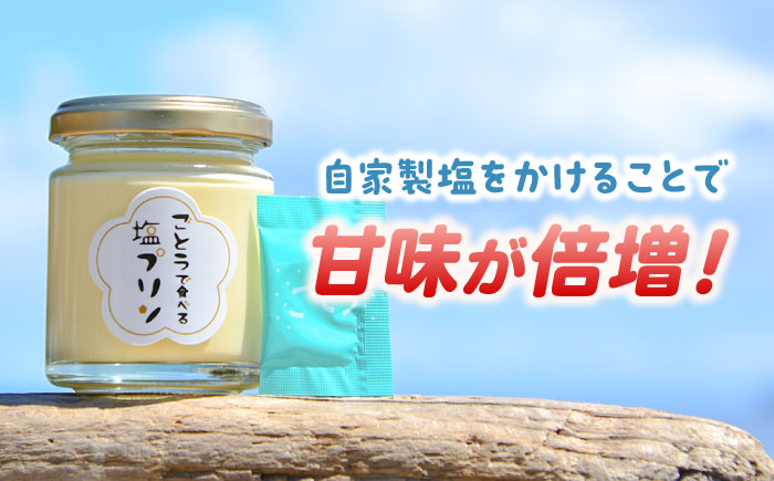 ごとうで食べる 塩プリン 6個 椿スプーン付き / スイーツ おやつ お菓子 塩
