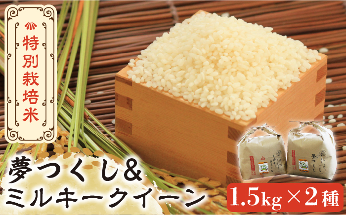 米 お米 こめ コメ ご飯 白米 ミルキークイーン 夢つくし 1.5kg 国産 ギフト 贈り物 特別栽培米 県産米 農産物