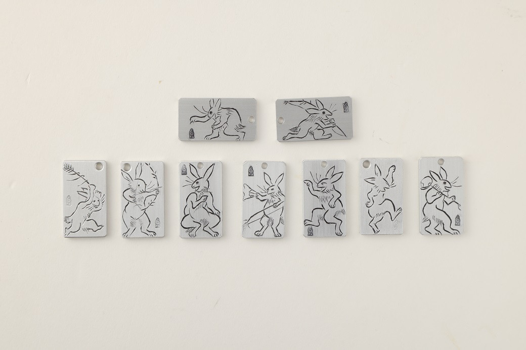 刀匠の業！銘切り名入れプレート【ウサギ】鳥獣戯画