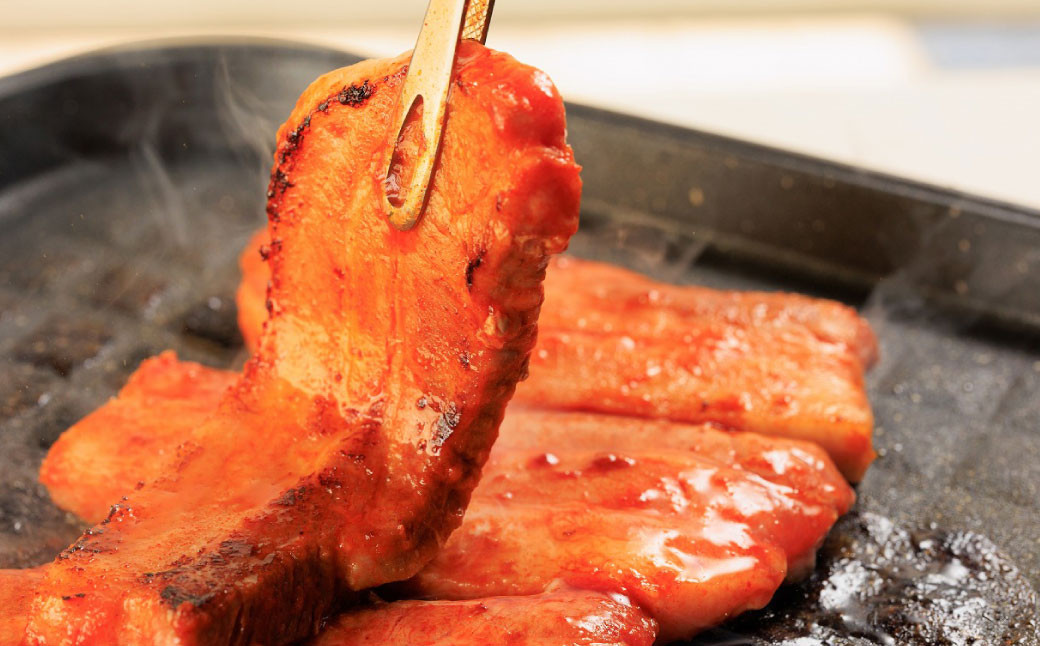 特製コチュジャンダレに漬け込んだ味付きサムギョプサル！ たっぷり4人前