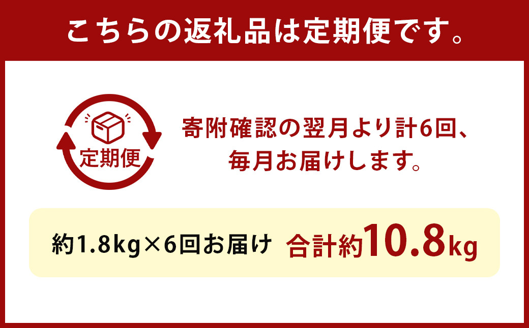 【6ヶ月定期便】くまもと黒毛和牛サーロインステーキブロック 約1.8kg 計約10.8kg ステーキ 肉