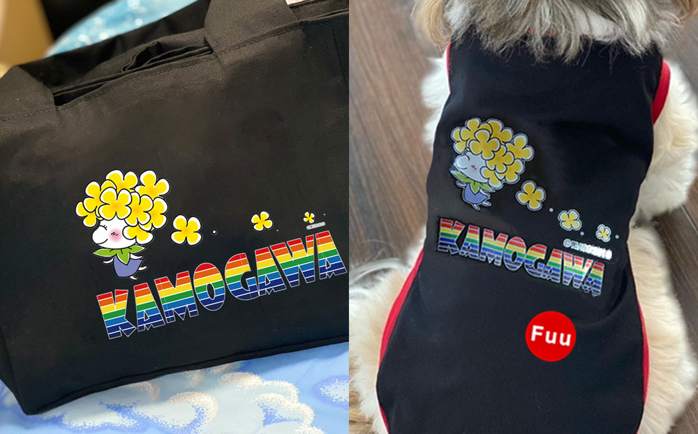 別返礼品でわんちゃん・にゃんちゃん用のオーダーメイドお洋服も受付中です。お揃いのデザインでお出かけはいかがでしょうか。