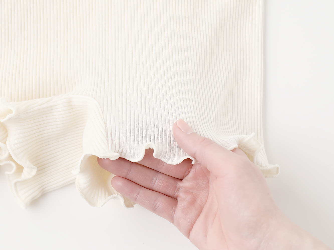 hinna ヒンナ ふわリブ オーガニックコットン 1分丈ショーツ【2枚セット】